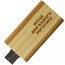 Дерев'яний USB флеш-накопичувач - бежевий