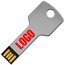 USB флеш-накопичувач Ключ (silver)
